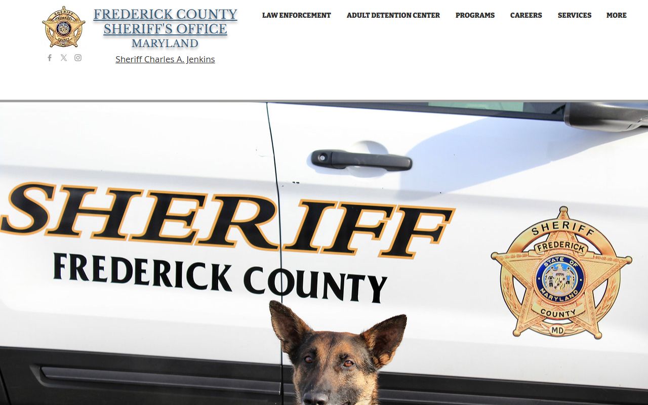 Frederick County Sheriff's Office main website