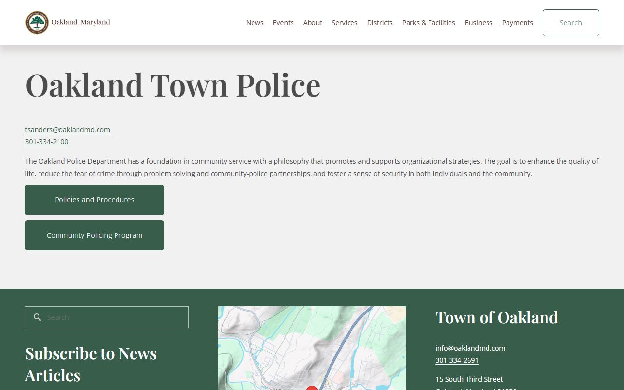Oakland Police Department website